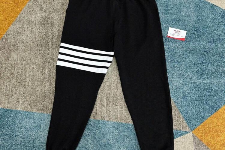 Quần Jogger Thom Browne Loopback Knit With 4-Bar Stripe Detail