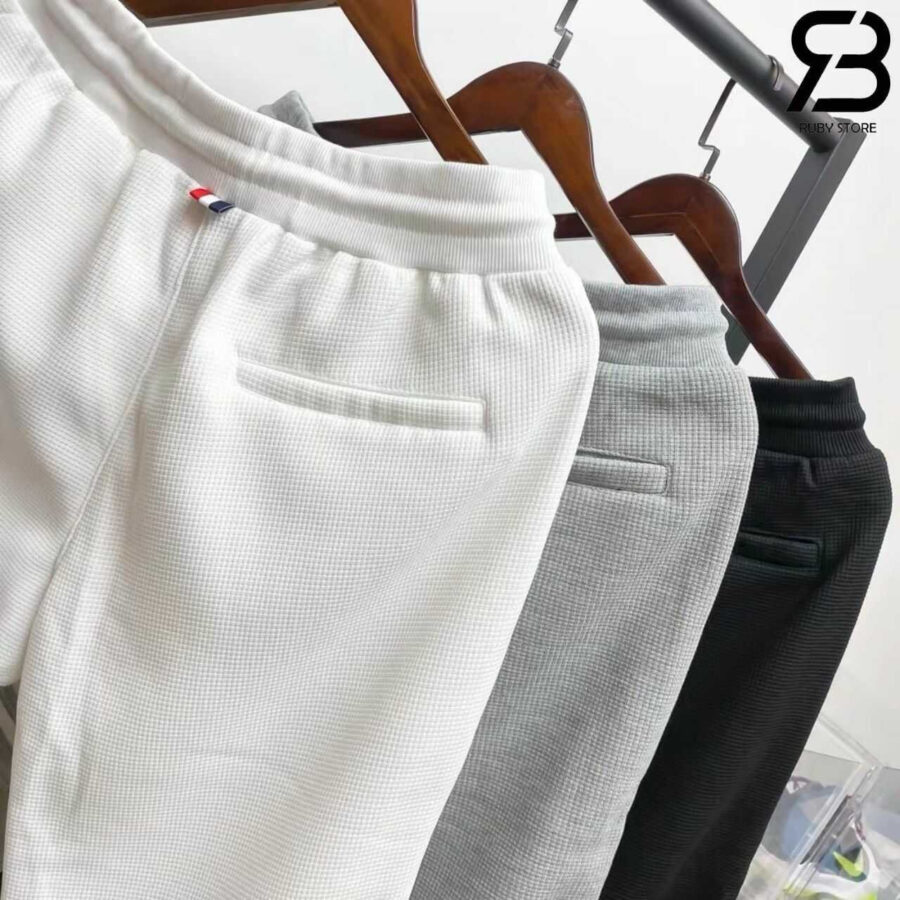 Quần Jogger Thom Browne Loopback Knit With 4-Bar Stripe Detail