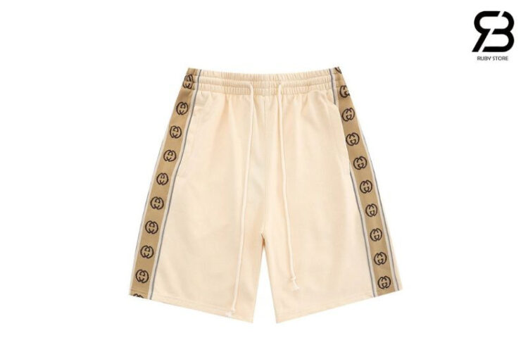 Quần Short Thun Gucci Màu Kem