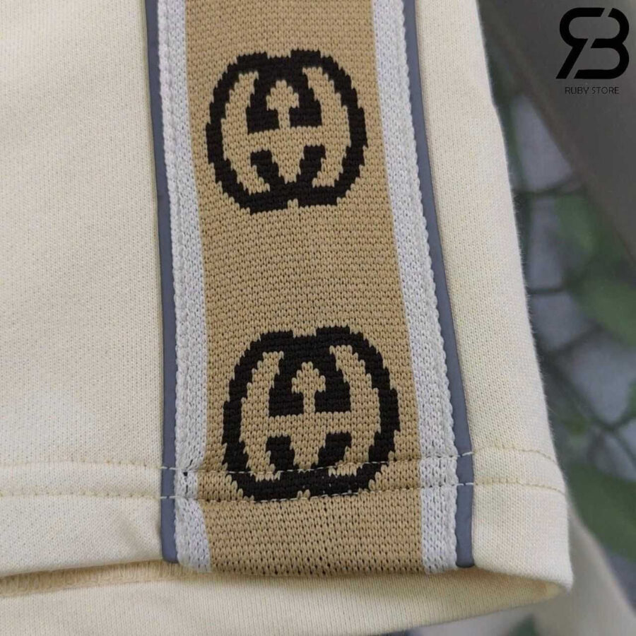 Quần Short Thun Gucci Màu Kem