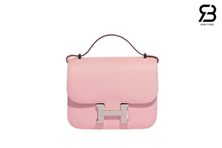 TÚI HERMES CONSTANCE 18 SAKURA BOX CALFSKIN PHW HỒNG