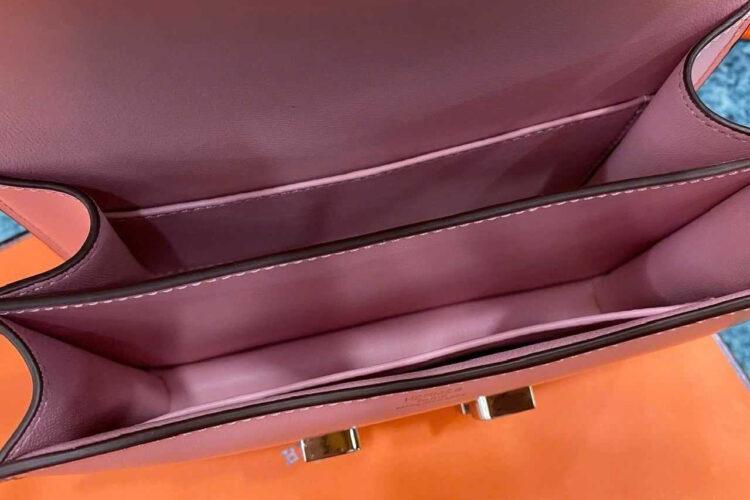 TÚI HERMES CONSTANCE 18 SAKURA BOX CALFSKIN PHW HồNG