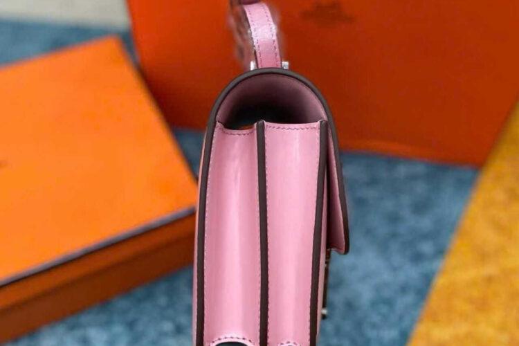 TÚI HERMES CONSTANCE 18 SAKURA BOX CALFSKIN PHW HồNG