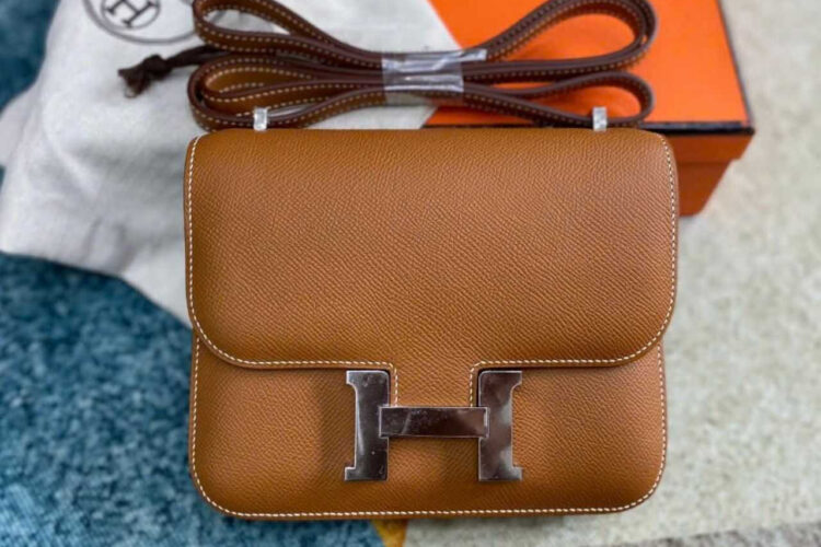 TÚI HERMES CONSTANCE MINI 18 GOLD EPSOM PHW NÂU