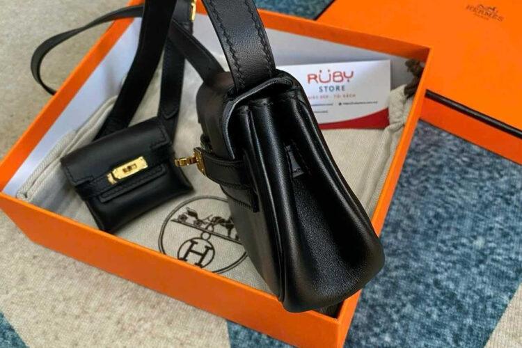 TÚI HERMES KELLY MOOVE NOIR BLACK SWIFT ĐEN KHÓA VÀNG