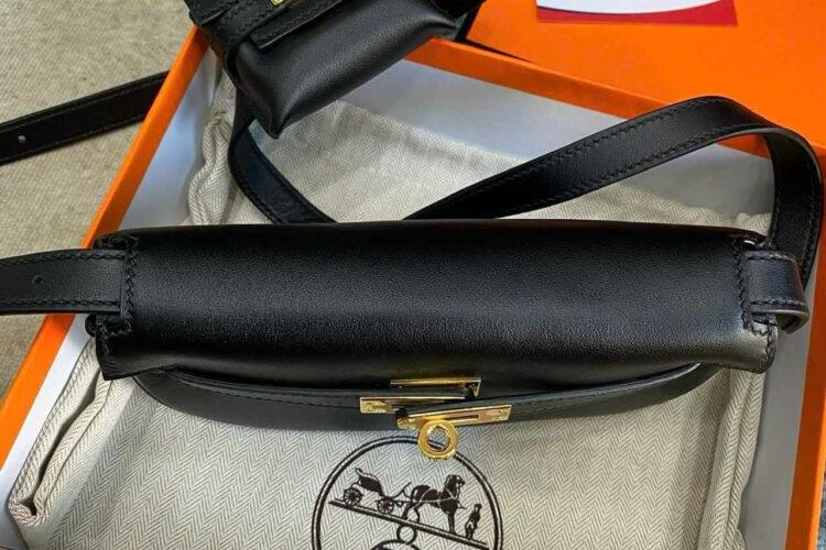 TÚI HERMES KELLY MOOVE NOIR BLACK SWIFT ĐEN KHÓA VÀNG