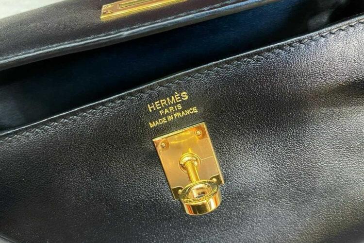 TÚI HERMES KELLY MOOVE NOIR BLACK SWIFT ĐEN KHÓA VÀNG