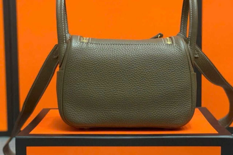 TÚI HERMES LINDY 19 ETOUPE GREY CLEMENT GHW DA NHẬP XÁM