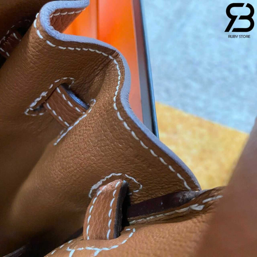 Túi Hermes Birkin 25 Gold Togo GHW da nhập may tay
