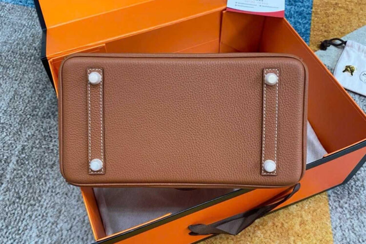 Túi Hermes Birkin 25 Gold Togo GHW da nhập may tay