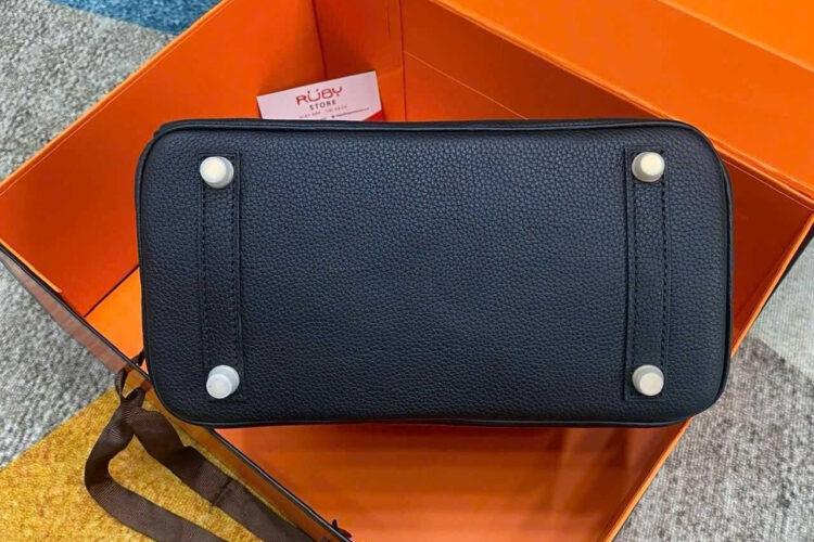 Túi Hermes Birkin 25 Noir Black Togo GHW khâu tay đen