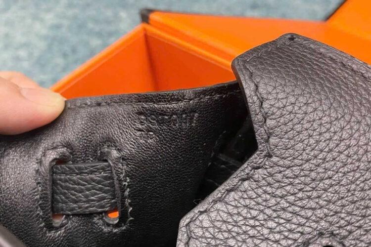 Túi Hermes Birkin 25 Noir Black Togo GHW khâu tay đen