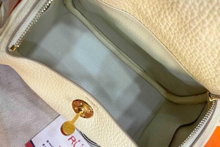 Túi Hermes Lindy 19 Nata Clement GHW Da Nhập