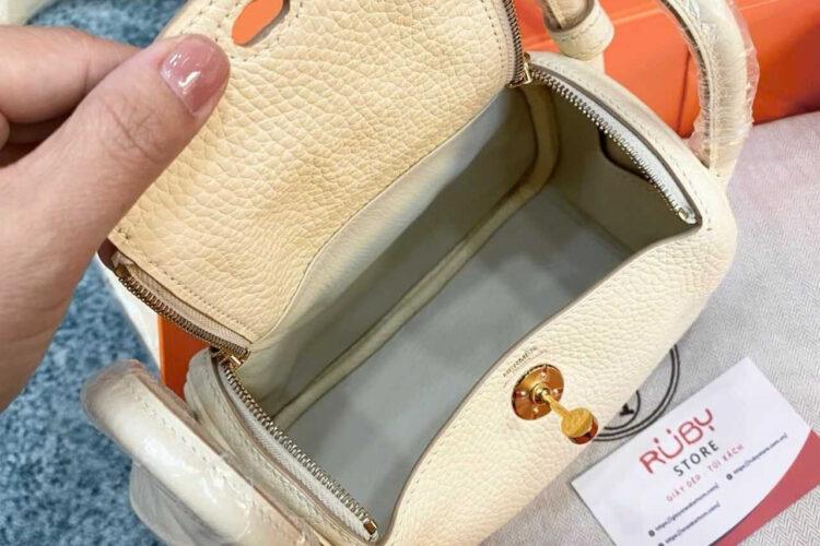 Túi Hermes Lindy 19 Nata Clement GHW Da Nhập