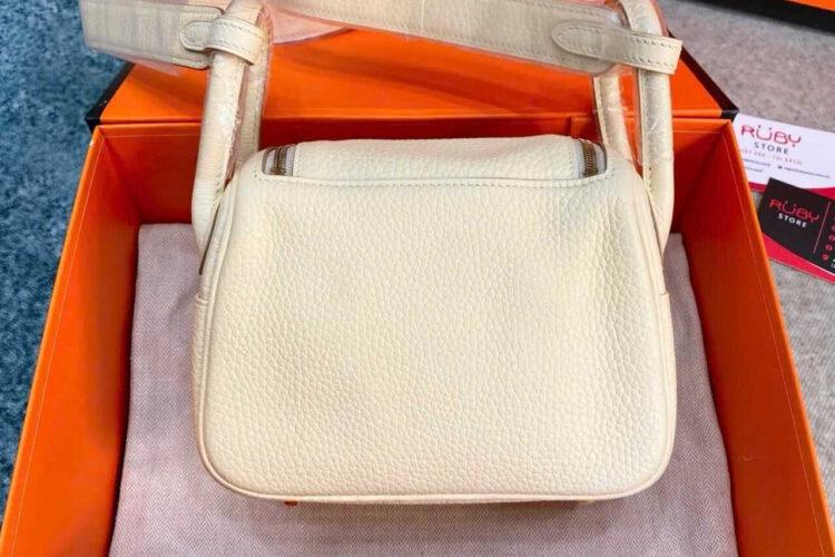 Túi Hermes Lindy 19 Nata Clement GHW Da Nhập