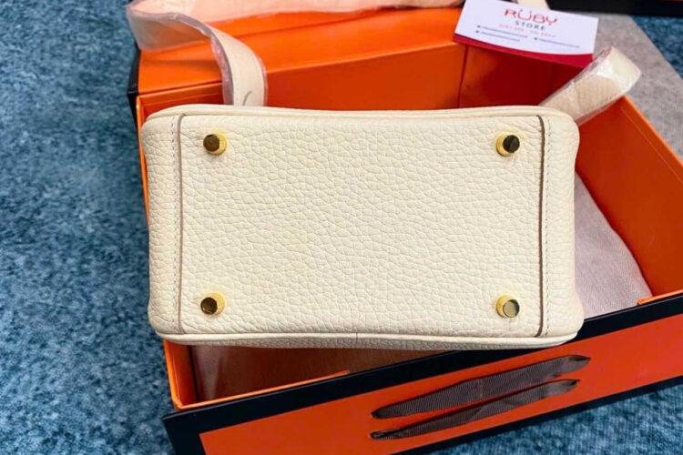 Túi Hermes Lindy 19 Nata Clement GHW Da Nhập