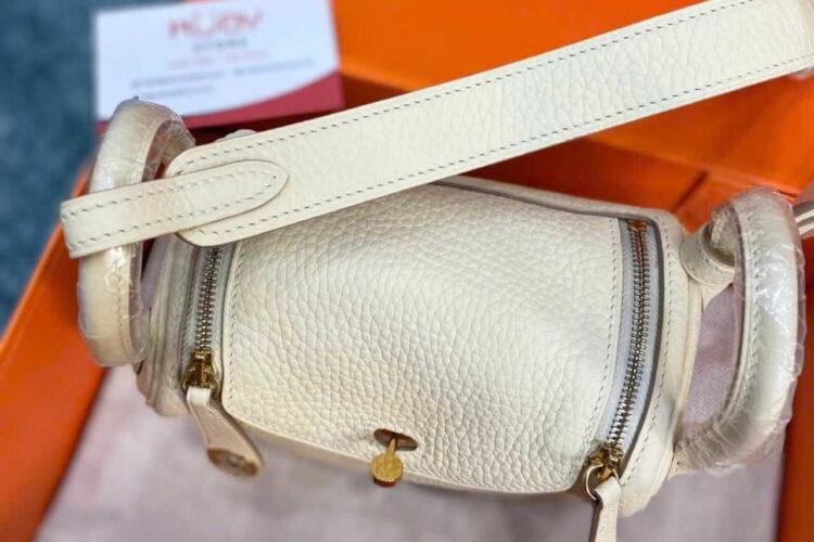Túi Hermes Lindy 19 Nata Clement GHW Da Nhập