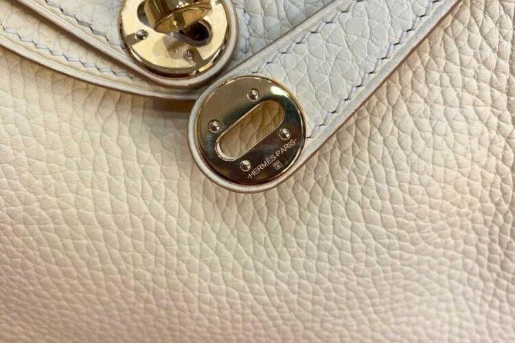 Túi Hermes Lindy 19 Nata Clement GHW Da Nhập