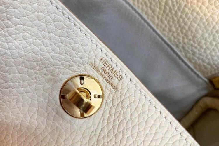Túi Hermes Lindy 19 Nata Clement GHW Da Nhập