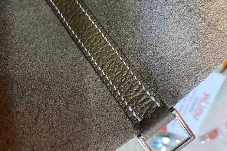 Túi Hermes Picotin 18 Etoupe Grey TC Leather SHW Màu Xám