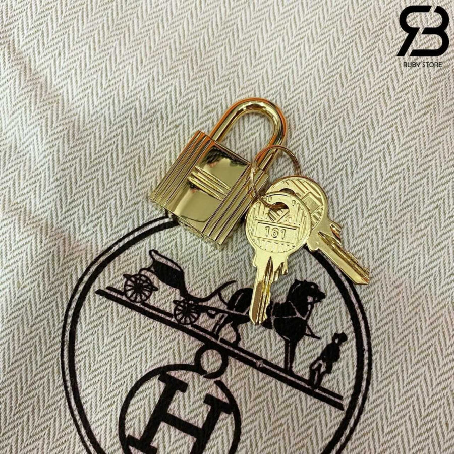 Túi Hermes Picotin 18 Gold Brown TC Leather GHW Màu Nâu
