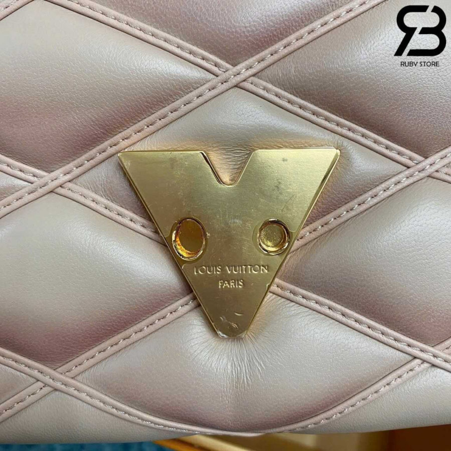 Túi LV Pico Go-14 Malletage Beige Rose Lambskin Hồng Nhạt