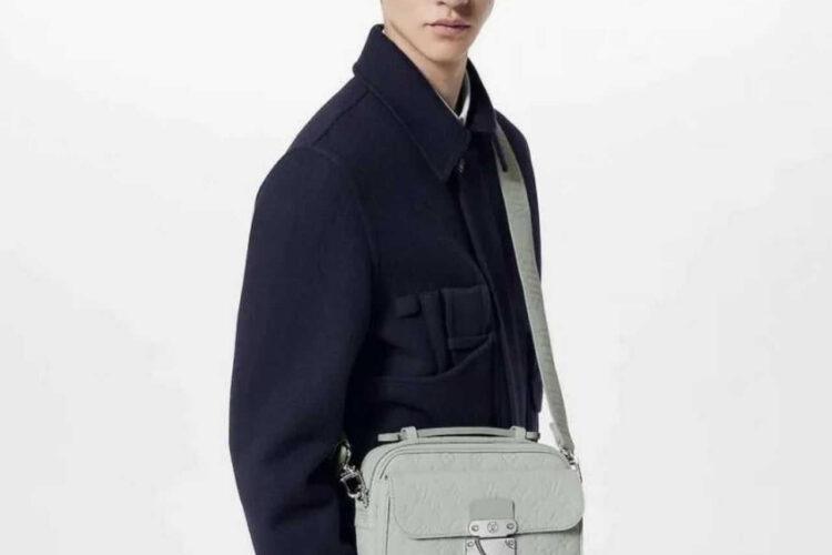 Túi LV S Lock Messenger M23152 Mineral Grey Taurillon Màu Xám