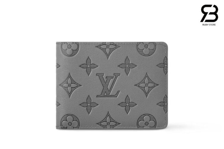 VÍ LV MULTIPLE WALLET M81383 GRAY MONOGRAM SHADOW XÁM