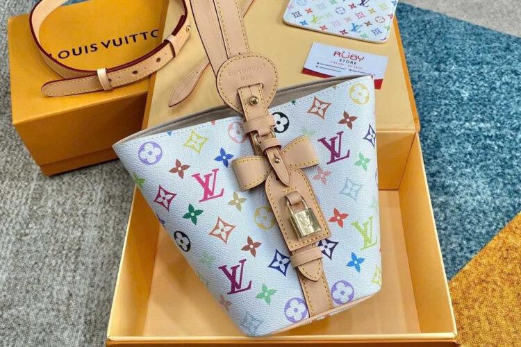 túi LV x TM All In BB M13089 Multicolor White Monogram