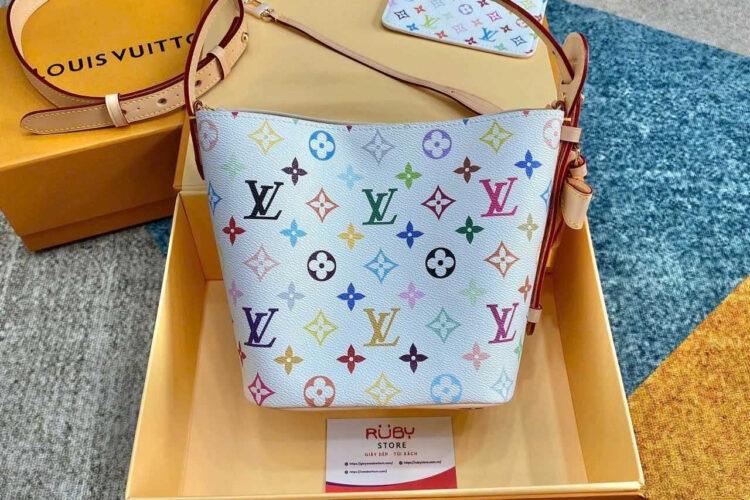 túi LV x TM All In BB M13089 Multicolor White Monogram