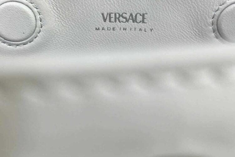 túi Versace Medusa 95 Small Tote Bag White SHW trắng khóa bạc