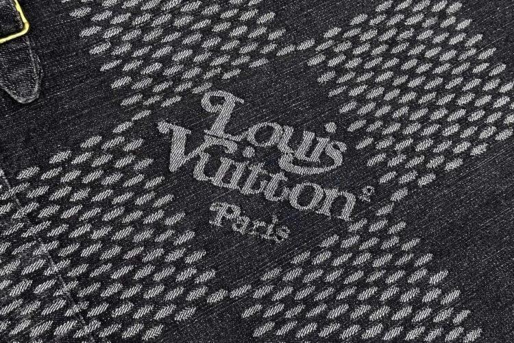 Áo LV x Nigo Monogram Denim Jacket Black Grey Màu đen Xám