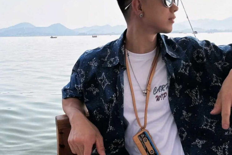 Áo Sơ Mi LV Printed Monogram Short-Sleeved Shirt Blue Ocean