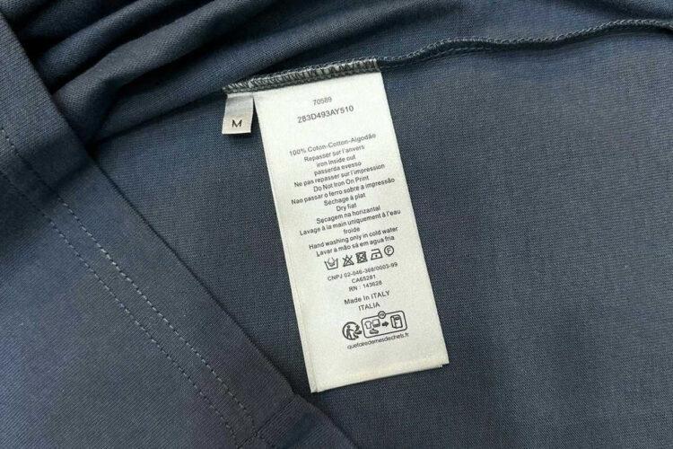 Áo Thun Dior And Kaws T-Shirt Blue Cotton Jersey