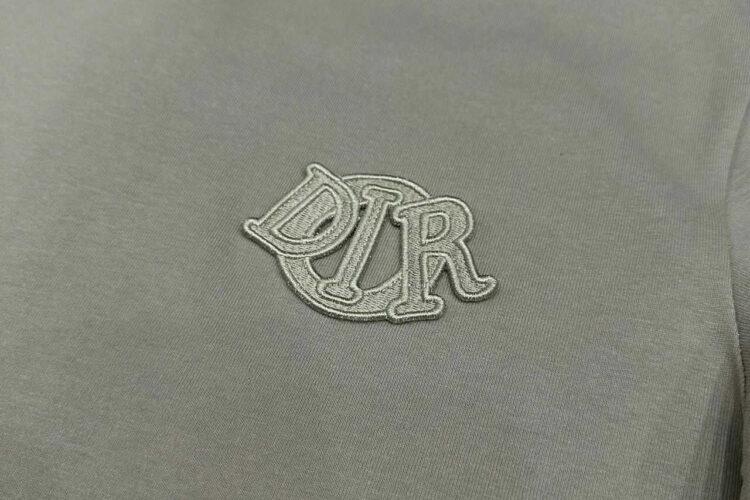 Áo Thun Dior Charm T-Shirt Grey Cotton Jersey Xám