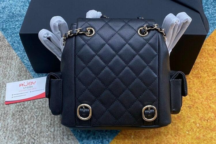 Ba Lô CN 23-24FW Duma Backpack Black Caviar GHW Màu đen