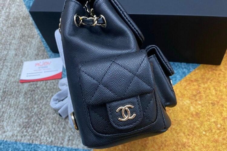 Ba Lô CN 23-24FW Duma Backpack Black Caviar GHW Màu đen