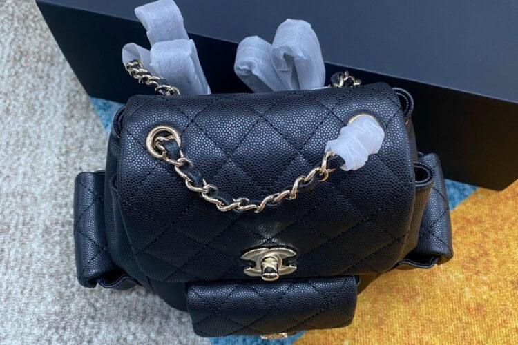 Ba Lô CN 23-24FW Duma Backpack Black Caviar GHW Màu đen