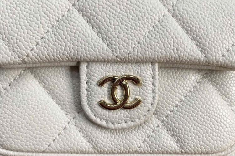 Ba Lô CN 23-24FW Duma Backpack White Caviar GHW Màu Trắng Best Pháp