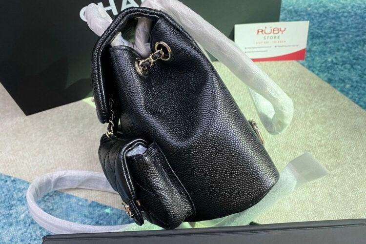 Ba Lô CN 23SS Mini Duma Backpack Black Caviar GHW Màu đen