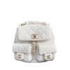 Ba Lô CN 23SS Mini Duma Backpack White Caviar GHW Màu Trắng