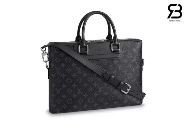 Cặp Xách Tay LV Odyssey Briefcase Monogram Eclipse M44222