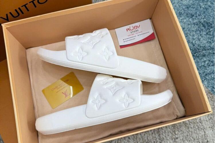 Dép LV Waterfront Mule White Màu Trắng