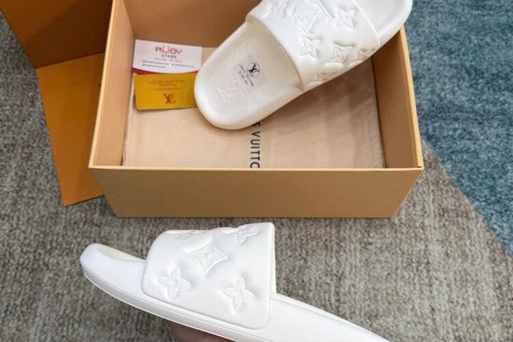 Dép LV Waterfront Mule White Màu Trắng
