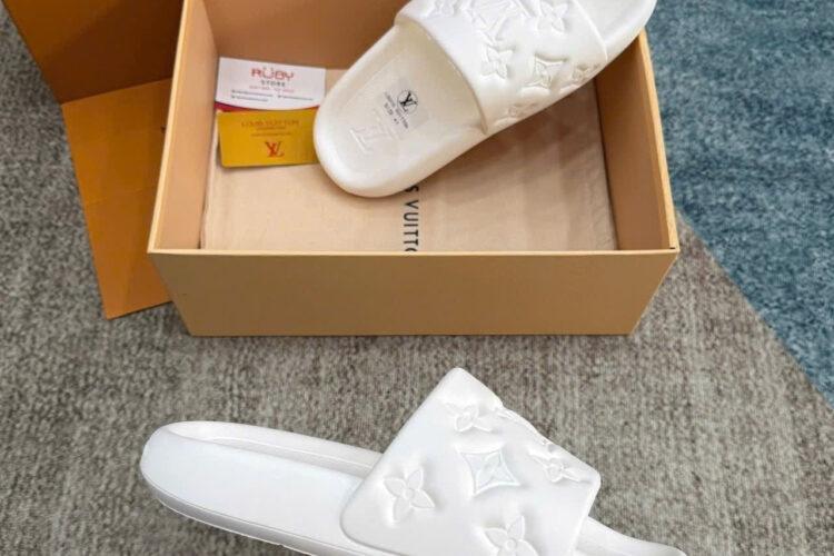 Dép LV Waterfront Mule White Màu Trắng