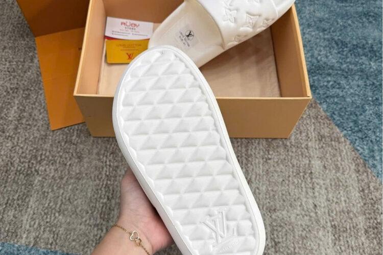 Dép LV Waterfront Mule White Màu Trắng