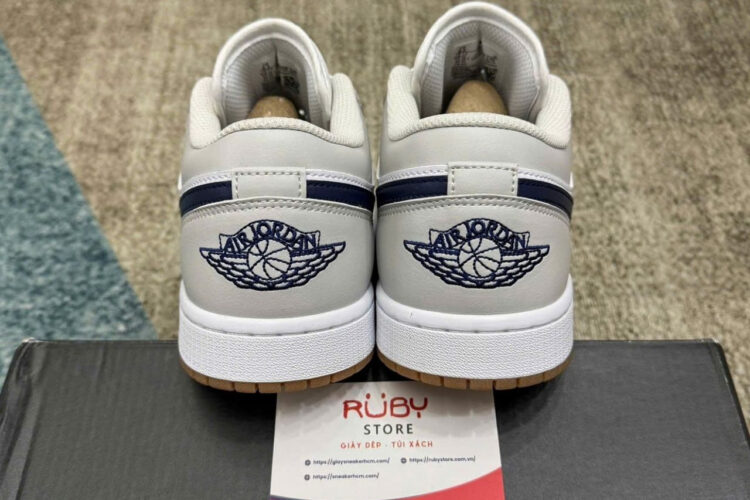 Giày Air Jordan 1 Low Georgetown Màu Xám Trắng Xanh
