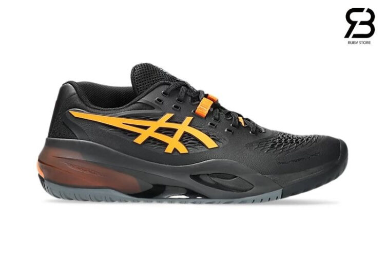 Giày Asics Gel Resolution X Black Shocking Orange Đen Cam
