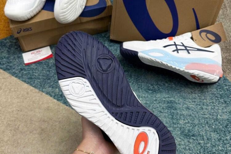 Giày Asics Gel-Resolution X White Indigo Fog Trắng đen cam