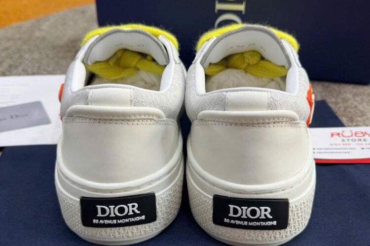 Giày Dior And Kaws B33 White Gray Calfskin Trắng Xám